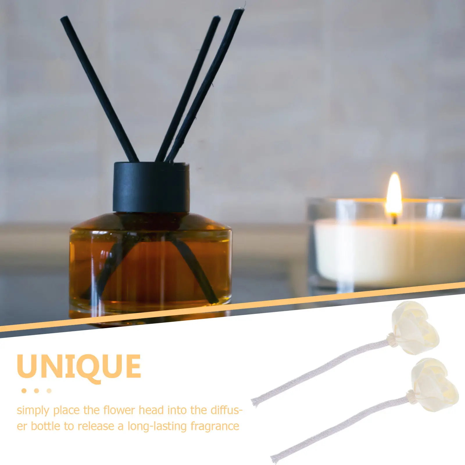 2Pcs Cotton Rope Flower Head Diffuser for Essential Oil Adjustable Bendable Fireless Aroma Flower Replacement Home Fragrance
2Pcs Cotton Rope Flower Head Diffuser for Essential Oil Adjustable Bendable Fireless Aroma Flower Replacement Home Fragrance