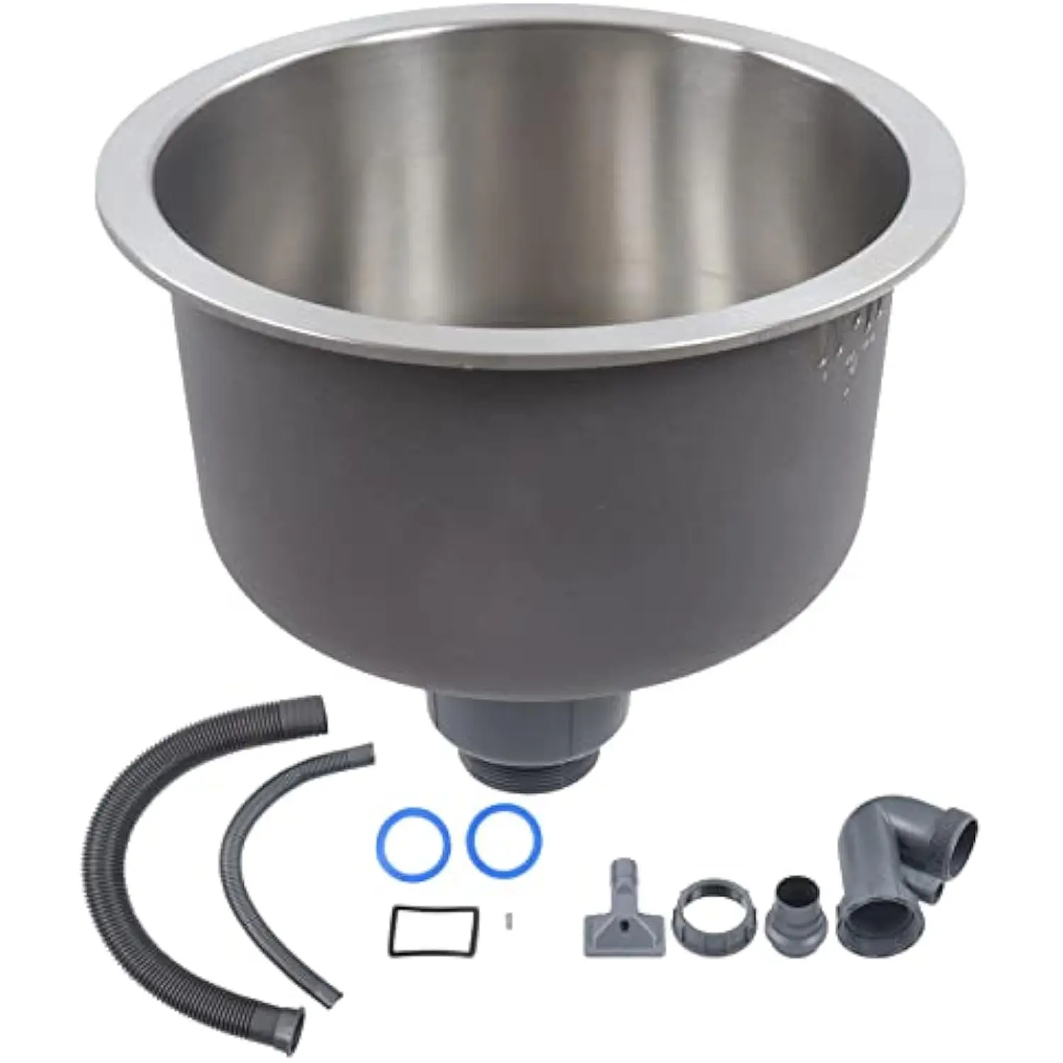 12 英寸 Round Stainless Steel Rv Sink, Single Bowl Kitchen Sink Small Bar Sink with Drainpipe Fitting 30cm Diameter
12 英寸 Round Stainless Steel Rv Sink, Single Bowl Kitchen Sink Small Bar Sink with Drainpipe Fitting 30cm Diameter