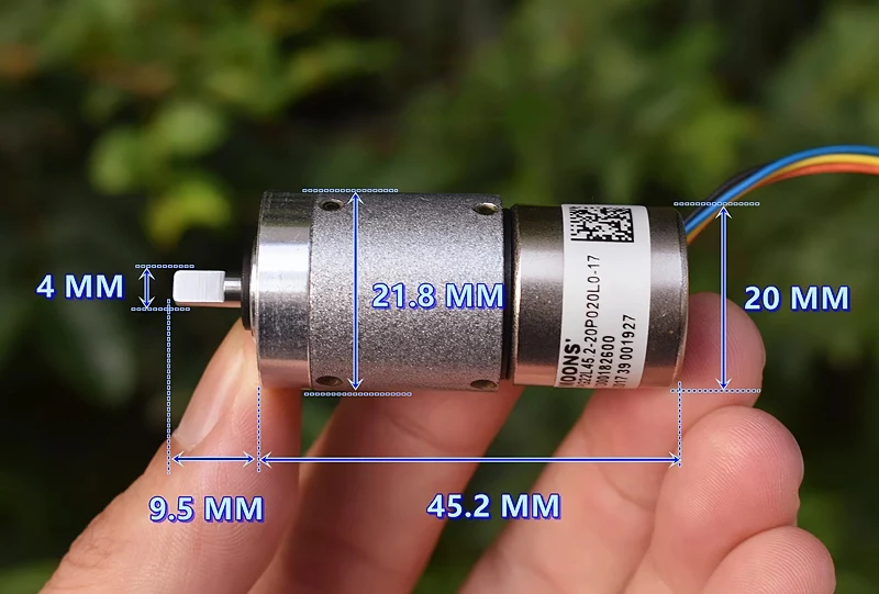 MOONS Mini 22mm Planetary Gear Stepper Motor Precise Full Metal Gearbox Gear Reducer 2-Phase 4-Wire Stepping Motor DIY Robot Car
MOONS Mini 22mm Planetary Gear Stepper Motor Precise Full Metal Gearbox Gear Reducer 2-Phase 4-Wire Stepping Motor DIY Robot Car