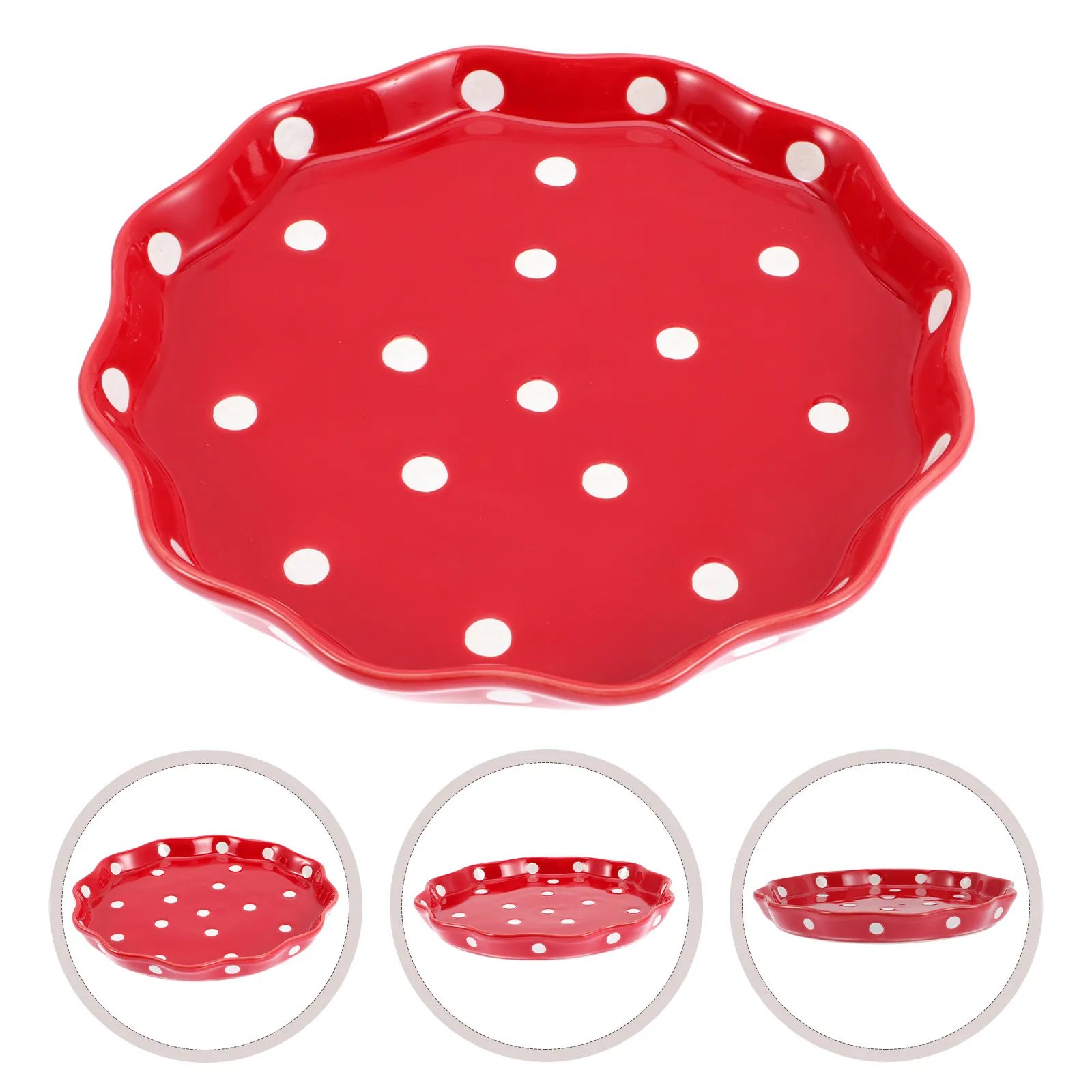Lovely Polka Dot Ceramic Breakfast Plate Dish for Sushi Dessert Fruits Salad Seafood Pasta Steak Pizza Bread Vegetables Home
Lovely Polka Dot Ceramic Breakfast Plate Dish for Sushi Dessert Fruits Salad Seafood Pasta Steak Pizza Bread Vegetables Home