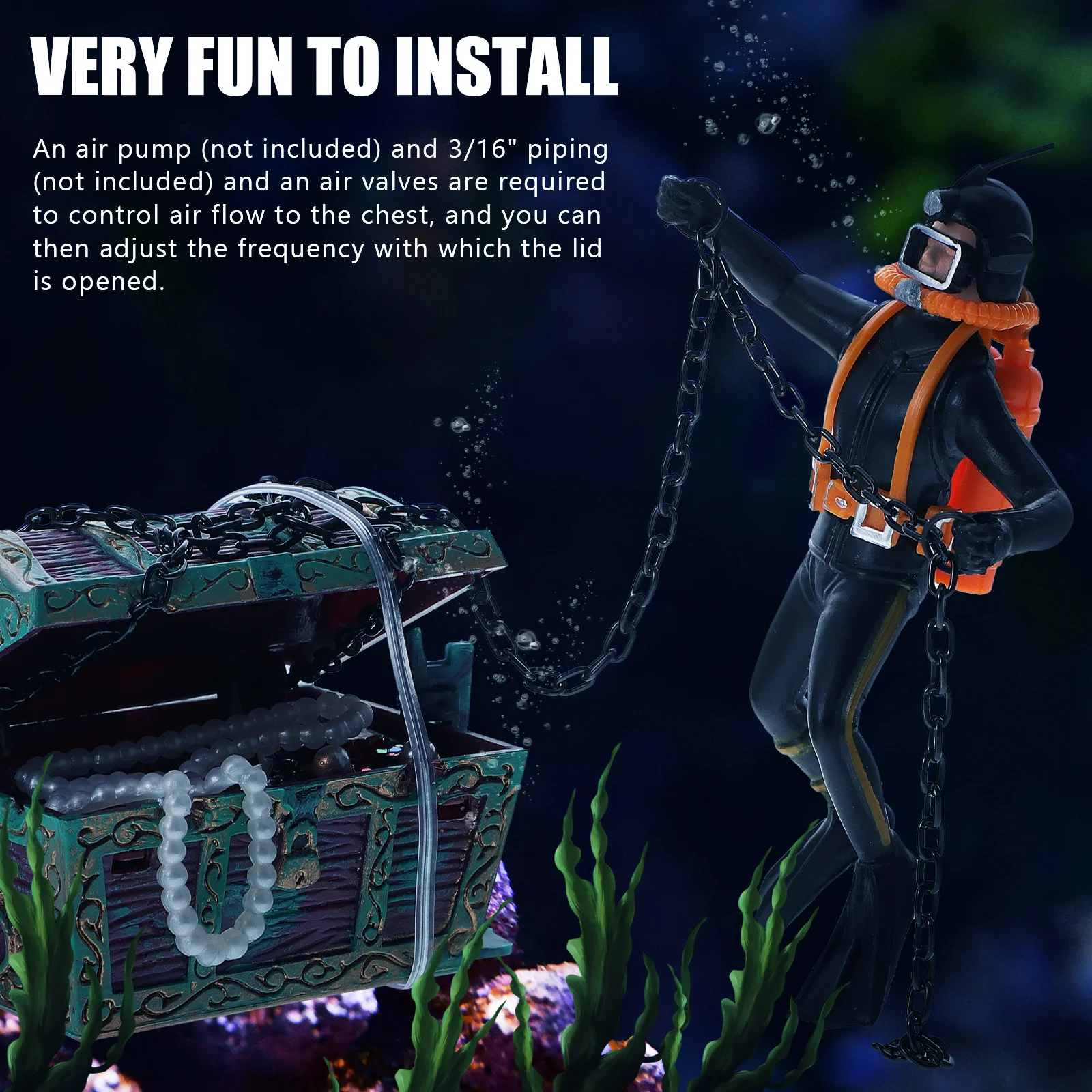 Fish Tank Diver Decor Floating Diver Adornment Good Material Stability Vivid Natural Lively Atmosphere Aquarium Decorations
Fish Tank Diver Decor Floating Diver Adornment Good Material Stability Vivid Natural Lively Atmosphere Aquarium Decorations