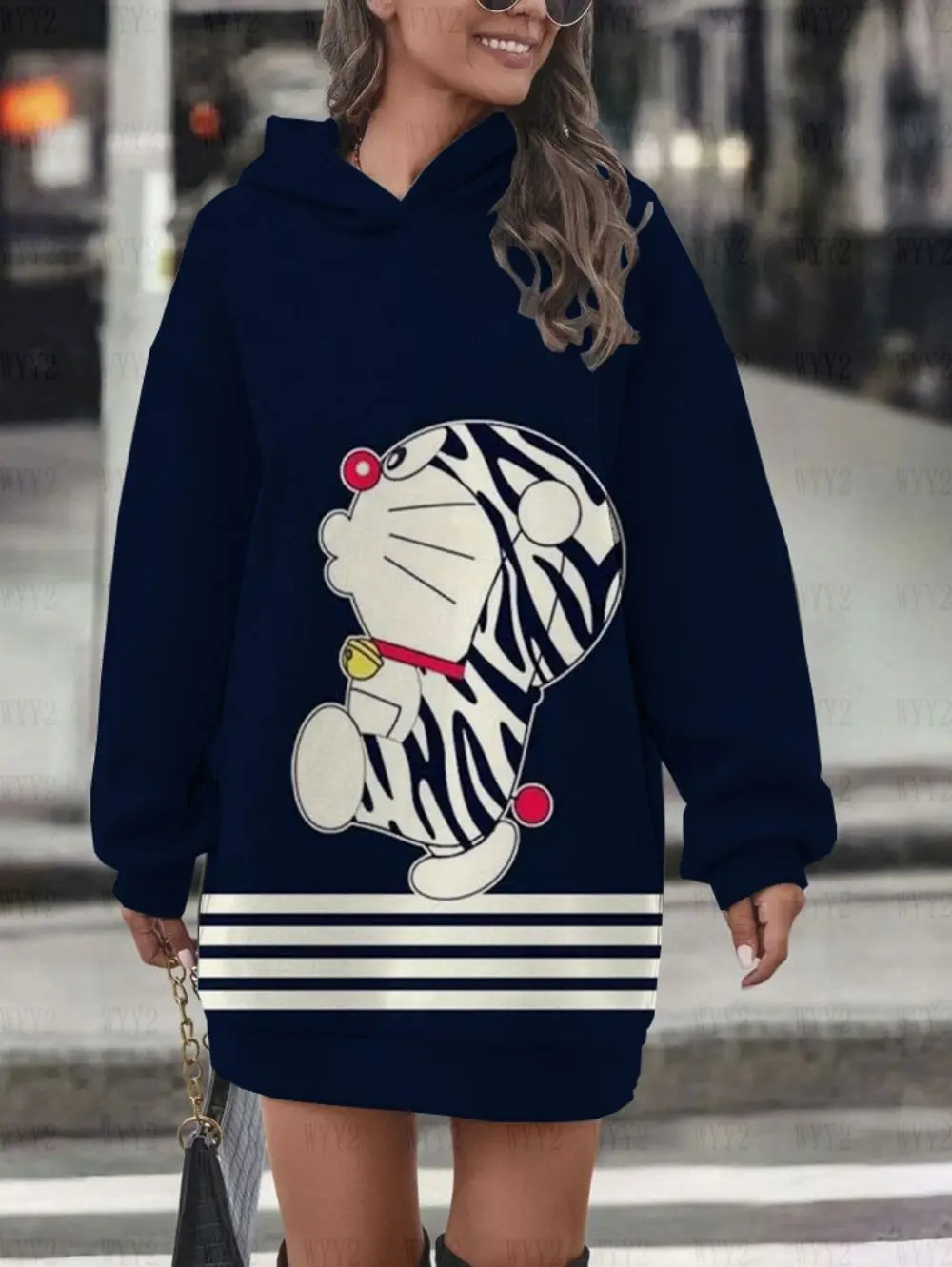 Anime Doraemon series printed temperament age-reducing waist slimming medium-length hooded sweater skirt women's clothing
Anime Doraemon series printed temperament age-reducing waist slimming medium-length hooded sweater skirt women's clothing
