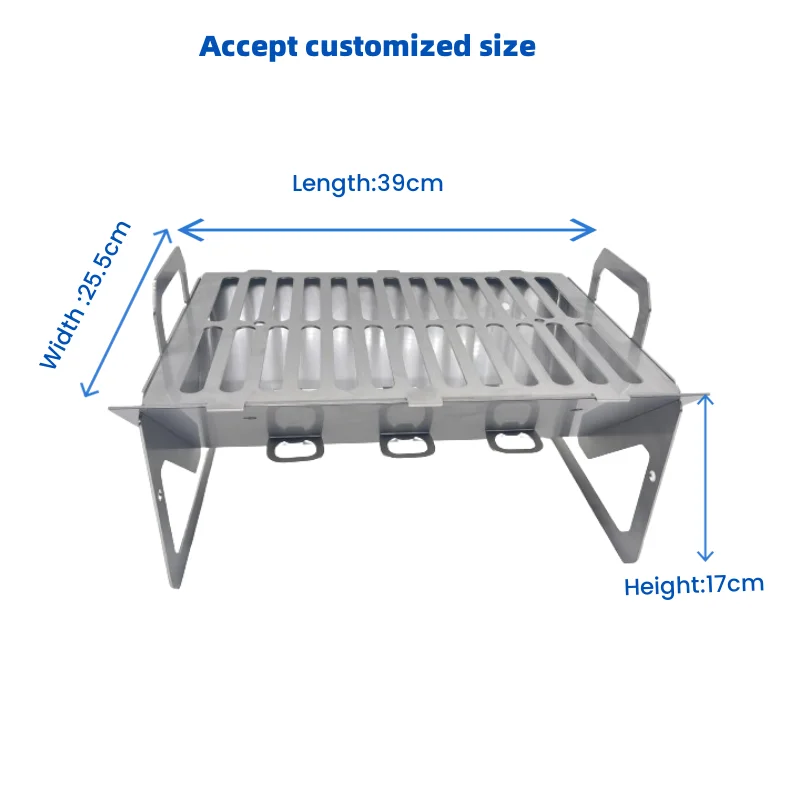 Hot Customized Model Detachable Folding square Barbecue Grill Picnic Mini Portable Camping Small Charcoal Grill Barbecue Outdoor
Hot Customized Model Detachable Folding square Barbecue Grill Picnic Mini Portable Camping Small Charcoal Grill Barbecue Outdoor