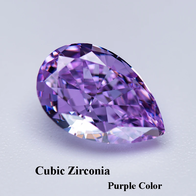 Cubic Zirconia Crushed Ice Cut Purple Color Pear Shape Charms Beads for Diy Jewelry Making Pendant Ring Materials No Certificate
Cubic Zirconia Crushed Ice Cut Purple Color Pear Shape Charms Beads for Diy Jewelry Making Pendant Ring Materials No Certificate