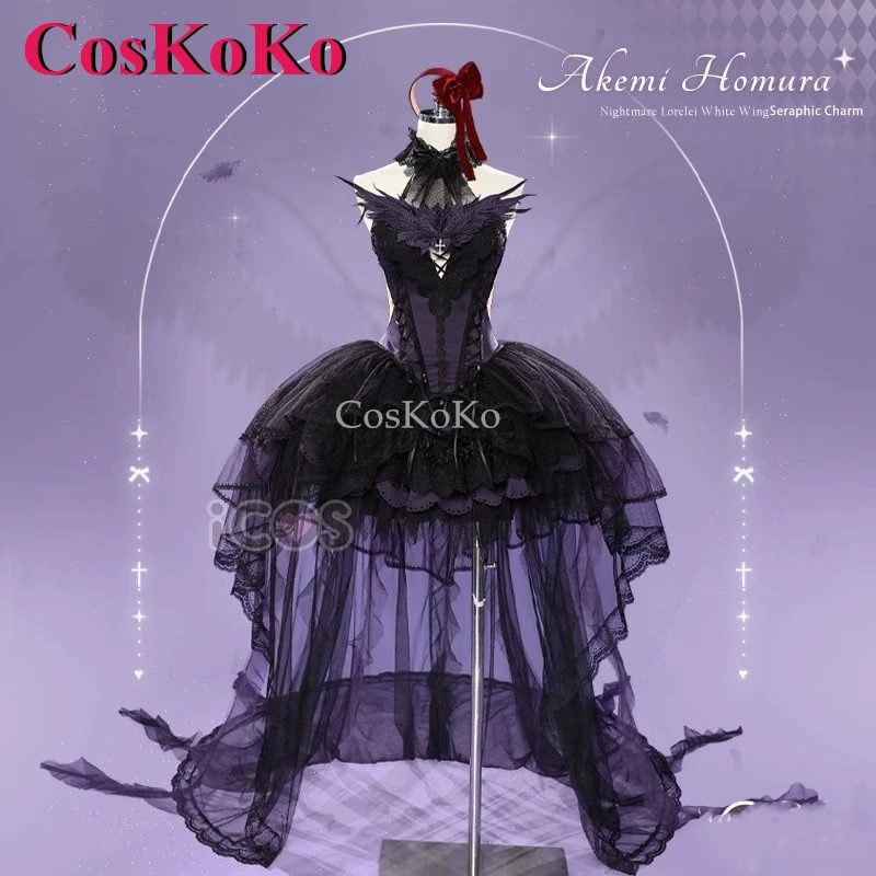 CosKoKo Akemi Homura Cosplay Puella Magi Madoka Magica Costume Flame Demon Sweet Elegant Dress Halloween Role Play Clothing S-XL
CosKoKo Akemi Homura Cosplay Puella Magi Madoka Magica Costume Flame Demon Sweet Elegant Dress Halloween Role Play Clothing S-XL