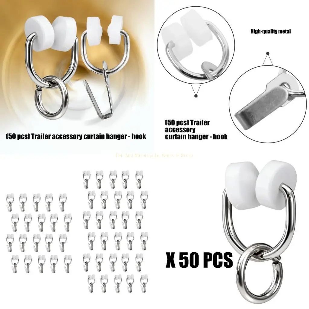 Universal Motorhome Curtain Hook Nylon Metal Construction Easy Installation 50pcs
Universal Motorhome Curtain Hook Nylon Metal Construction Easy Installation 50pcs