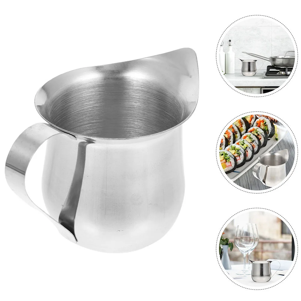 2Pcs Mini Milk Jug Stainless Steel 60Ml Creamer Pitcher with Sharp Spout for Espresso Frothing and Latte Art Outdoor Travel Use
2Pcs Mini Milk Jug Stainless Steel 60Ml Creamer Pitcher with Sharp Spout for Espresso Frothing and Latte Art Outdoor Travel Use