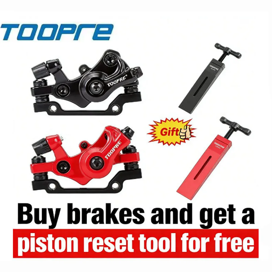 TOOPRE Mechanical Cable Pull Disc Brake Caliper, Universal Front/Rear Brake for Mountain Bikes & Electric Scooters
TOOPRE Mechanical Cable Pull Disc Brake Caliper, Universal Front/Rear Brake for Mountain Bikes & Electric Scooters