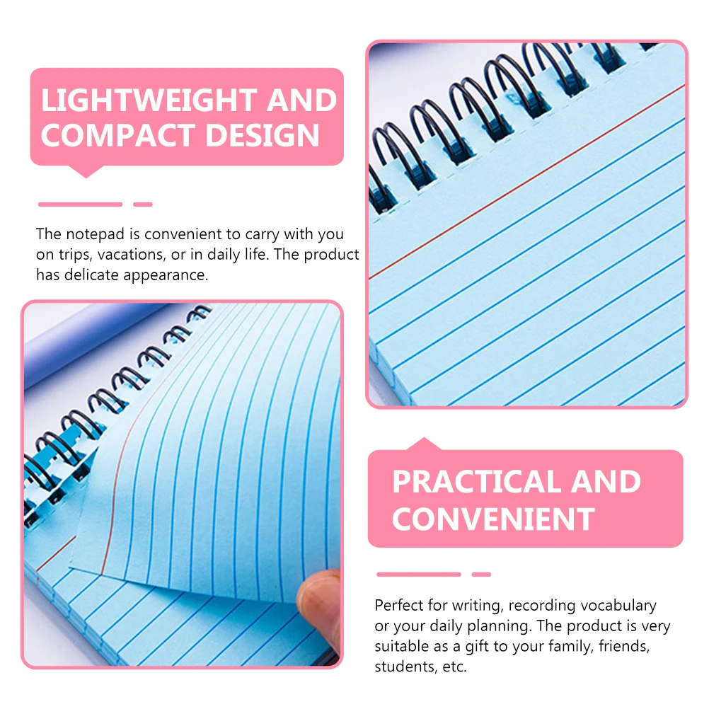 3 Pcs Notebook Notebooks for School Lined Memo Pads Refill Spiral Multifunction Diary Plastic Paper Office Pocket
3 Pcs Notebook Notebooks for School Lined Memo Pads Refill Spiral Multifunction Diary Plastic Paper Office Pocket