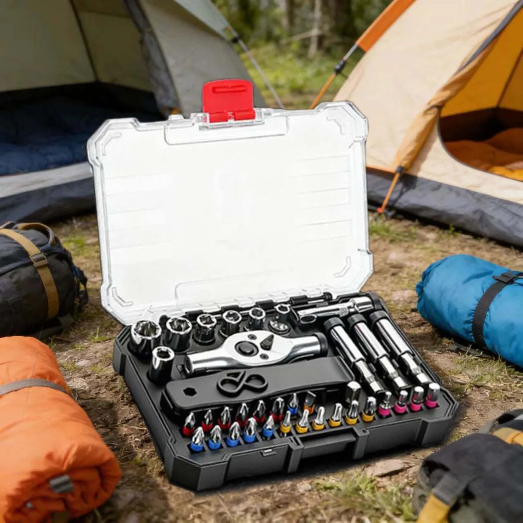 37 In 1 High-Strength Alloy Steel Ratchet Wrench Screwdriver Set For Motorcycle Drive Socket Wrench Set
37 In 1 High-Strength Alloy Steel Ratchet Wrench Screwdriver Set For Motorcycle Drive Socket Wrench Set