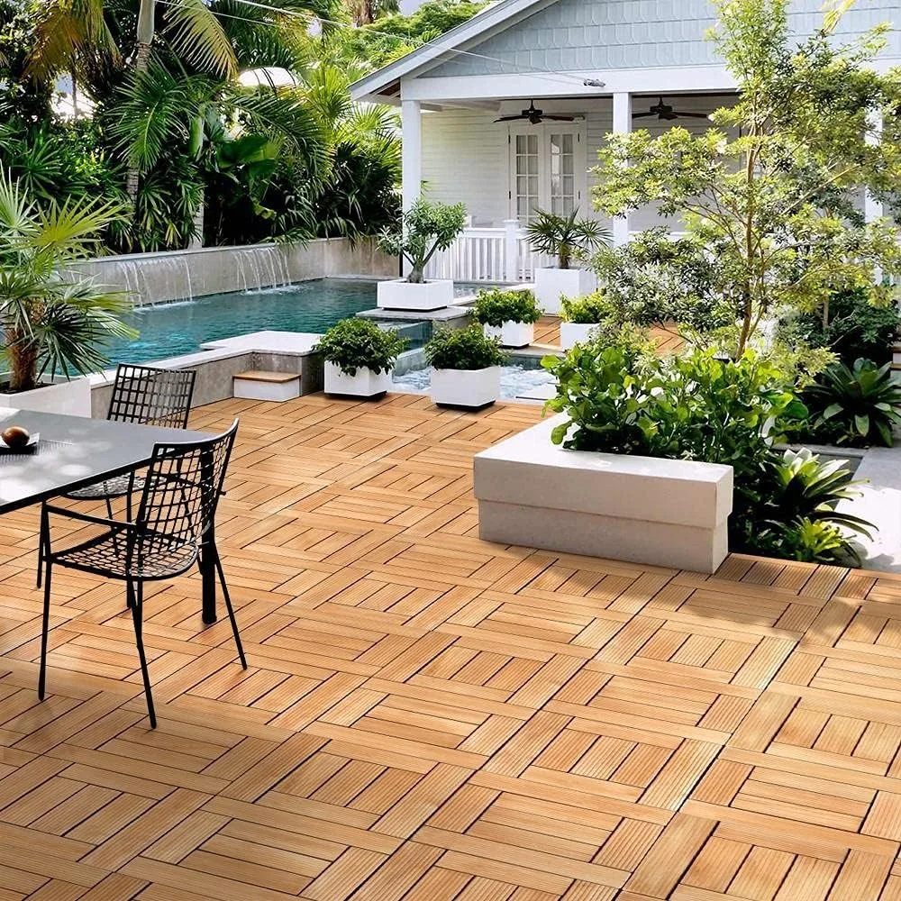 Natural Wood Deck Tiles Interlocking Patio Deck Tiles Solid Wood and Plastic Indoor&Outdoor 12 x 12in
Natural Wood Deck Tiles Interlocking Patio Deck Tiles Solid Wood and Plastic Indoor&Outdoor 12 x 12in