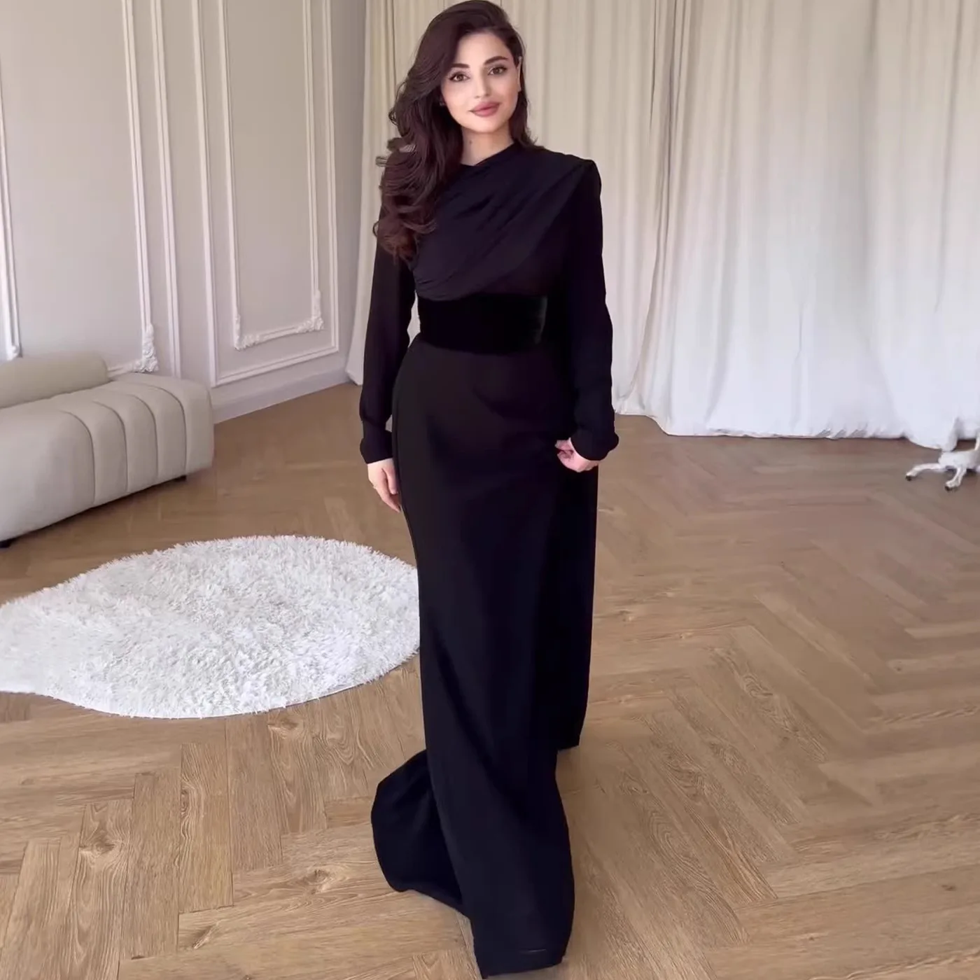 Velvet Shawl Dresses Long Sleeve Patchwork Court Style Velvet Dress Spring Summer Matching Set
Velvet Shawl Dresses Long Sleeve Patchwork Court Style Velvet Dress Spring Summer Matching Set