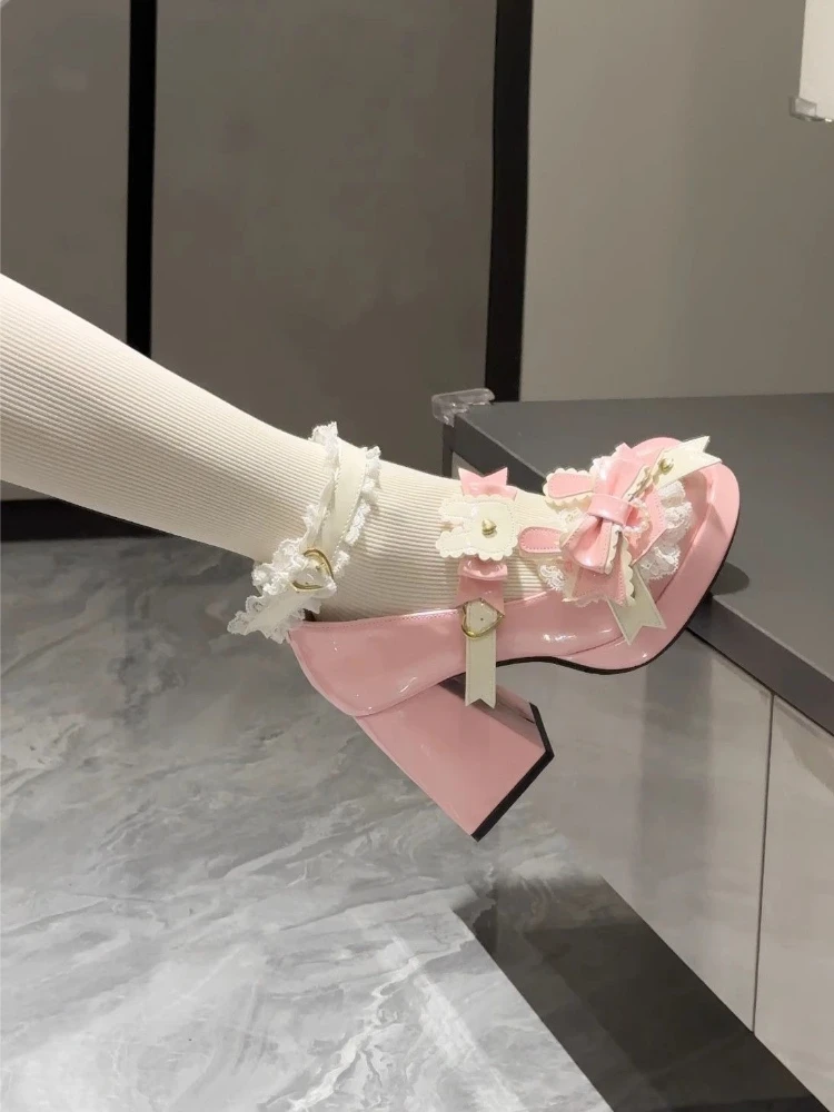 Kawaii Bunny Ear High Heels Mary Jane Lolita Sweet Round Toe Bow Block Heel Ladies Shoes Soft Comfort
Kawaii Bunny Ear High Heels Mary Jane Lolita Sweet Round Toe Bow Block Heel Ladies Shoes Soft Comfort
