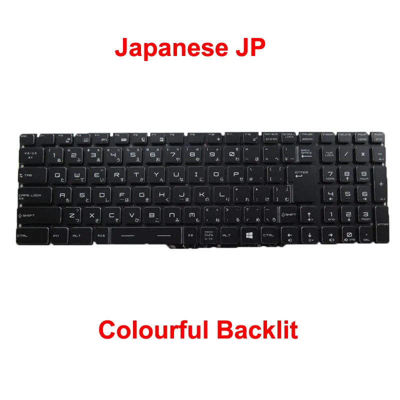 Laptop Per Key RGB Backlit Keyboard For MSI NSK-FCBBN 9Z.NEKBN.B0J S1N-3JJP272-D10 S1N3JJP272D10 Japanese JP Black No Frame New
Laptop Per Key RGB Backlit Keyboard For MSI NSK-FCBBN 9Z.NEKBN.B0J S1N-3JJP272-D10 S1N3JJP272D10 Japanese JP Black No Frame New