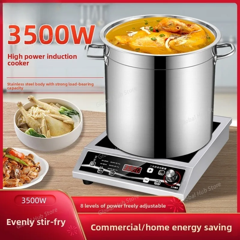 Household 3500w Flat Induction Cooker High-power Induction Cooker Restaurants Stir-frying Stove Commercial Hot Pot Restaurant
Household 3500w Flat Induction Cooker High-power Induction Cooker Restaurants Stir-frying Stove Commercial Hot Pot Restaurant