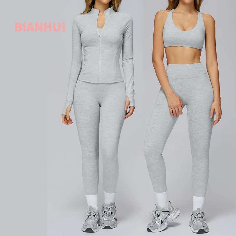BIANHUI Women's Tracksuit Yoga Set Tight-Fitting Racerback Sports Outdoor Running Fitness Women's Two Pieces Set Female Clothing
BIANHUI Women's Tracksuit Yoga Set Tight-Fitting Racerback Sports Outdoor Running Fitness Women's Two Pieces Set Female Clothing