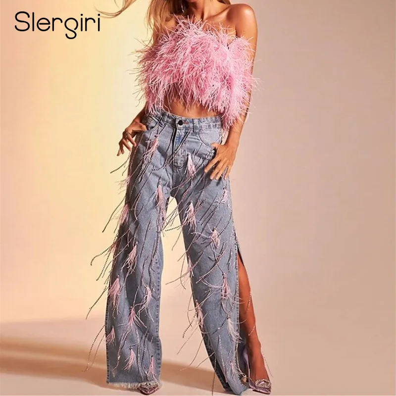 Slergiri Women's Fashion Y2K Loose Fringed Side Split Jeans 2025 Summer Autumn High Waist Raw Hem Straight Leg Denim Trousers
Slergiri Women's Fashion Y2K Loose Fringed Side Split Jeans 2025 Summer Autumn High Waist Raw Hem Straight Leg Denim Trousers