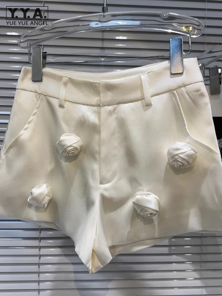Office Ladies Summer Satin Suit Shorts Elegant Women Vintage Flowers Wide Leg Flare Shorts Comfortable Slim Fit Short Trousers
Office Ladies Summer Satin Suit Shorts Elegant Women Vintage Flowers Wide Leg Flare Shorts Comfortable Slim Fit Short Trousers
