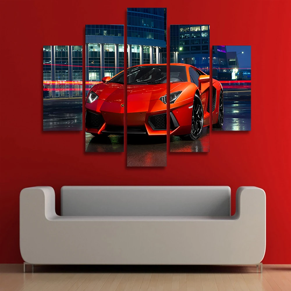 5 Pieces Wall Art Canvas Red Luxury Sports Car Poster Painting Living Room Modern Home Decoration Bedroom Mural Picture Prints
5 Pieces Wall Art Canvas Red Luxury Sports Car Poster Painting Living Room Modern Home Decoration Bedroom Mural Picture Prints