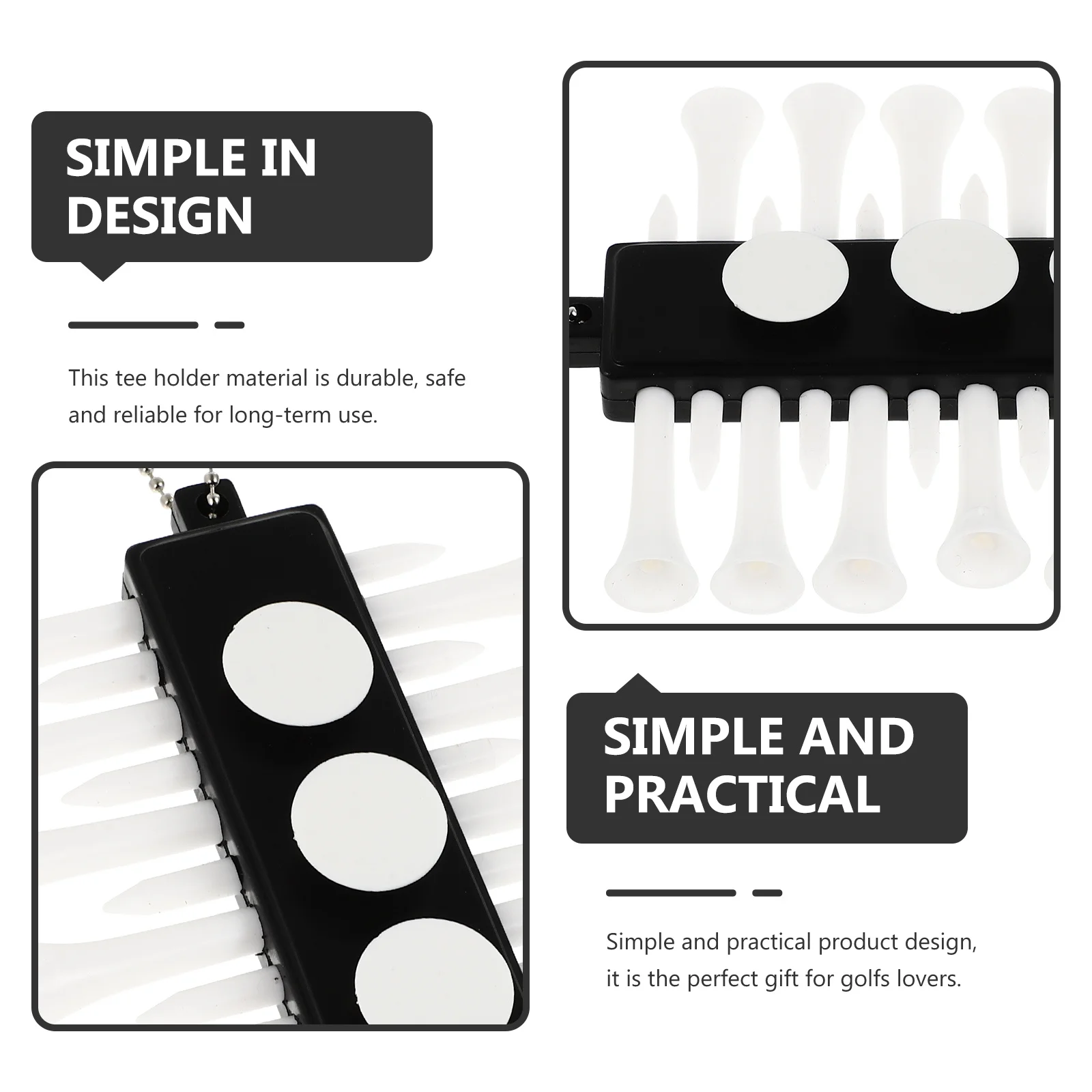 2Pcs Portable Golf Tee Holder Strong Anti-Wear Design Compact Organizer for Golf Training Essential Equipment Golfs
2Pcs Portable Golf Tee Holder Strong Anti-Wear Design Compact Organizer for Golf Training Essential Equipment Golfs