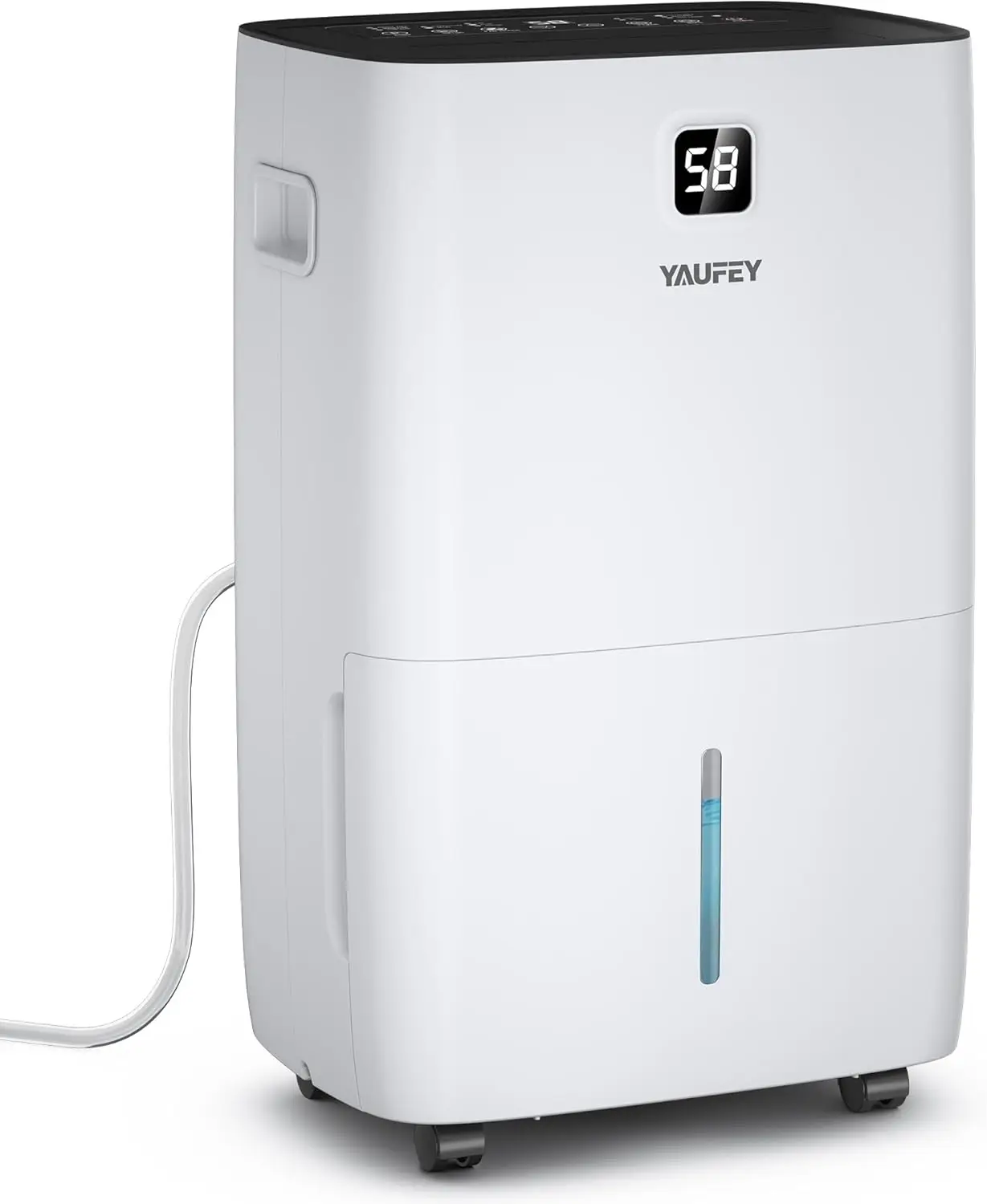 150 Pints Dehumidifier for Home, Basement and Large Room up to 7000 Sq. Ft., with Drain Hose, Timer, Intelligent Humidity
150 Pints Dehumidifier for Home, Basement and Large Room up to 7000 Sq. Ft., with Drain Hose, Timer, Intelligent Humidity