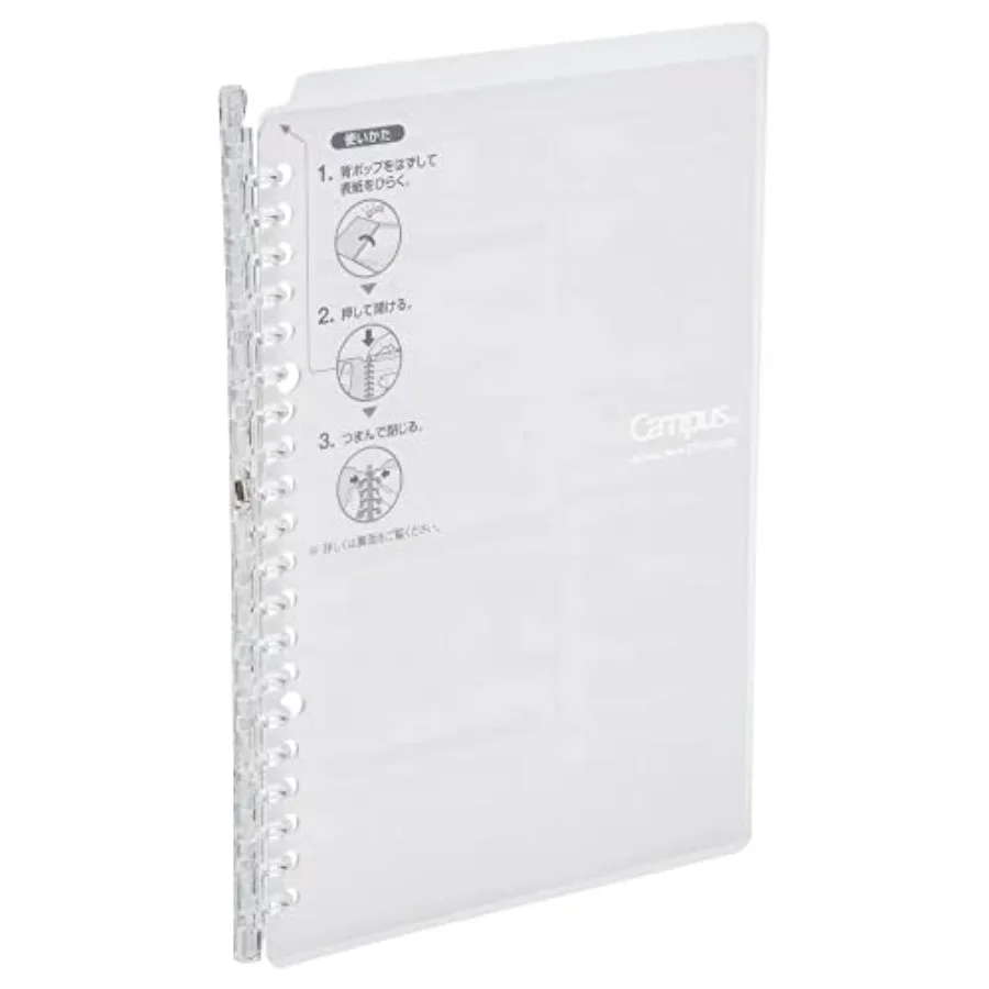 Campus Smart Ring Binder, B5 Clear Refillable Binder Notebook 26 Holes with 10 Extra Loose-Leaf Paper, Up to 25 Filler Papers f
Campus Smart Ring Binder, B5 Clear Refillable Binder Notebook 26 Holes with 10 Extra Loose-Leaf Paper, Up to 25 Filler Papers f