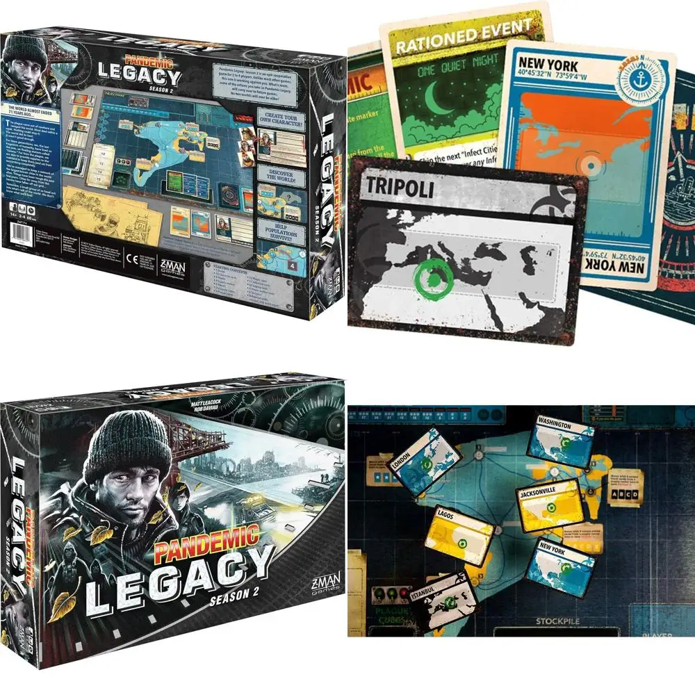 Pandemic Legacy: Сезон 2 — черная, совместимая настольная игра для детей от 13 лет, 2-4 игрока, 60 минут Playtime, от Z-Man Games
Pandemic Legacy: Сезон 2 — черная, совместимая настольная игра для детей от 13 лет, 2-4 игрока, 60 минут Playtime, от Z-Man Games