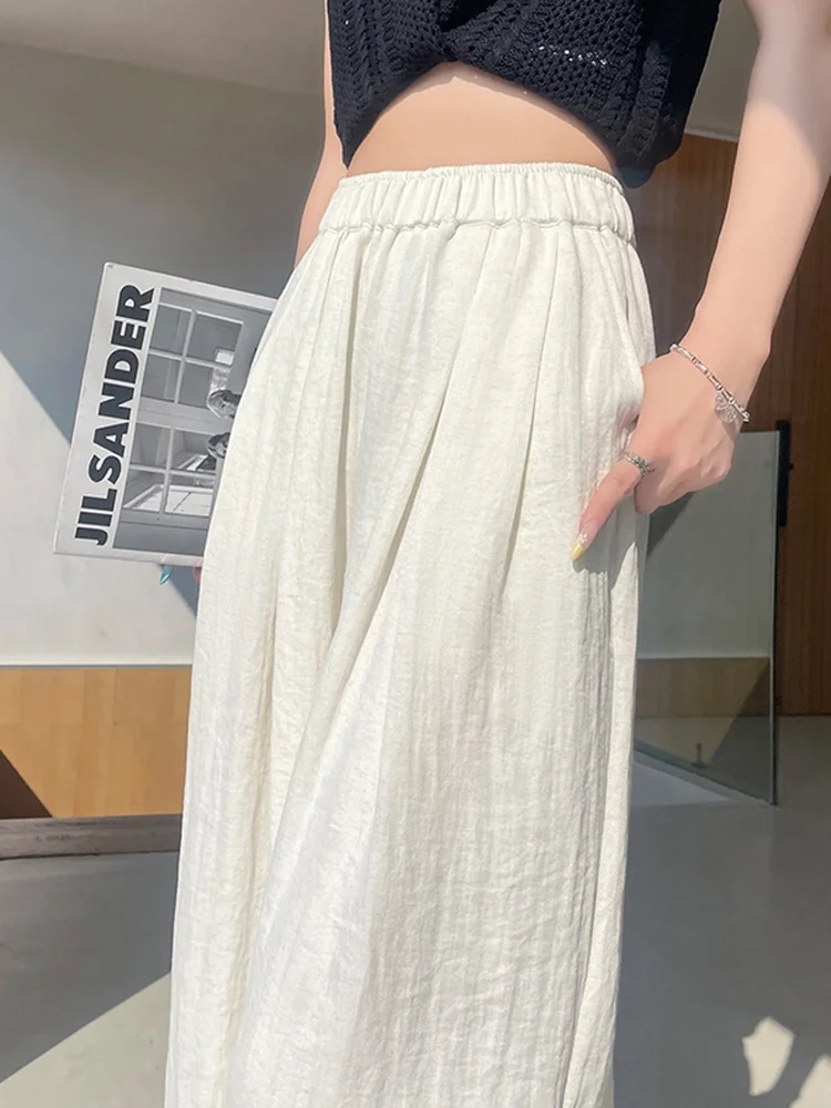 Lightweight Elastic Waist Wide Leg Pants Women's Summer Thin Cotton Linen Loose Fit Drapey Floor Length Sakamoto Pants
Lightweight Elastic Waist Wide Leg Pants Women's Summer Thin Cotton Linen Loose Fit Drapey Floor Length Sakamoto Pants