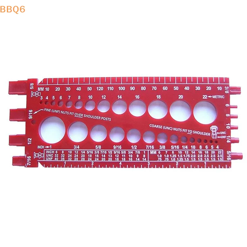 *Multi Functional Inch Metric Quick Identification Nut Bolt Thread Check Gauge Protable Thread Measuring Tool
*Multi Functional Inch Metric Quick Identification Nut Bolt Thread Check Gauge Protable Thread Measuring Tool