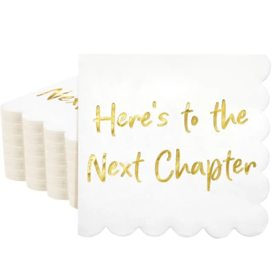 100 Pack Here's to the Next Chapter pkins 2ply Good Luck Congratulations pkins for Graduation Coworker Leaving Retirement Part
100 Pack Here's to the Next Chapter pkins 2ply Good Luck Congratulations pkins for Graduation Coworker Leaving Retirement Part