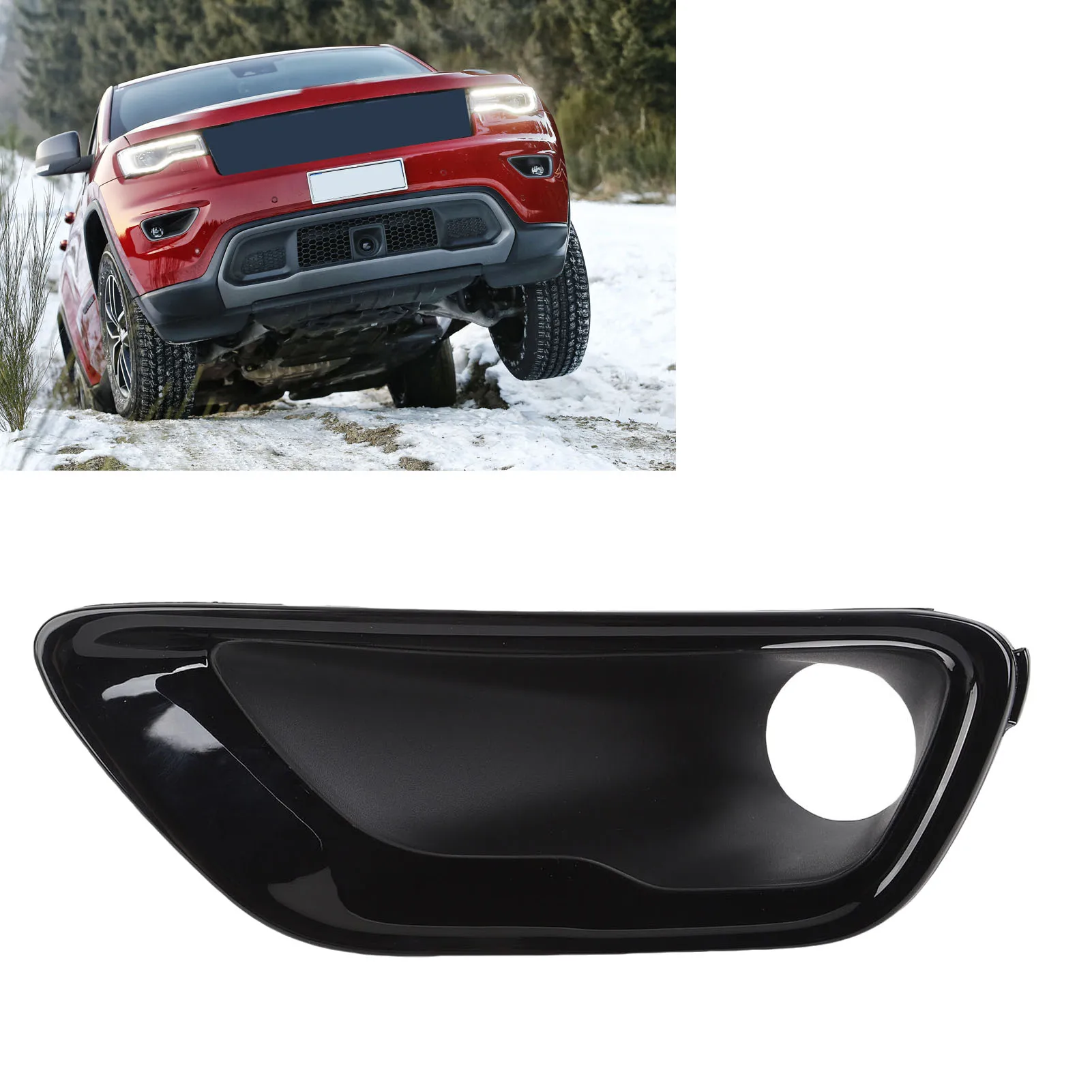 Car Fog Light Bezels ABS Fog Light Covers Glossy Black For Jeep Grand Cherokee 2016-202
Car Fog Light Bezels ABS Fog Light Covers Glossy Black For Jeep Grand Cherokee 2016-202