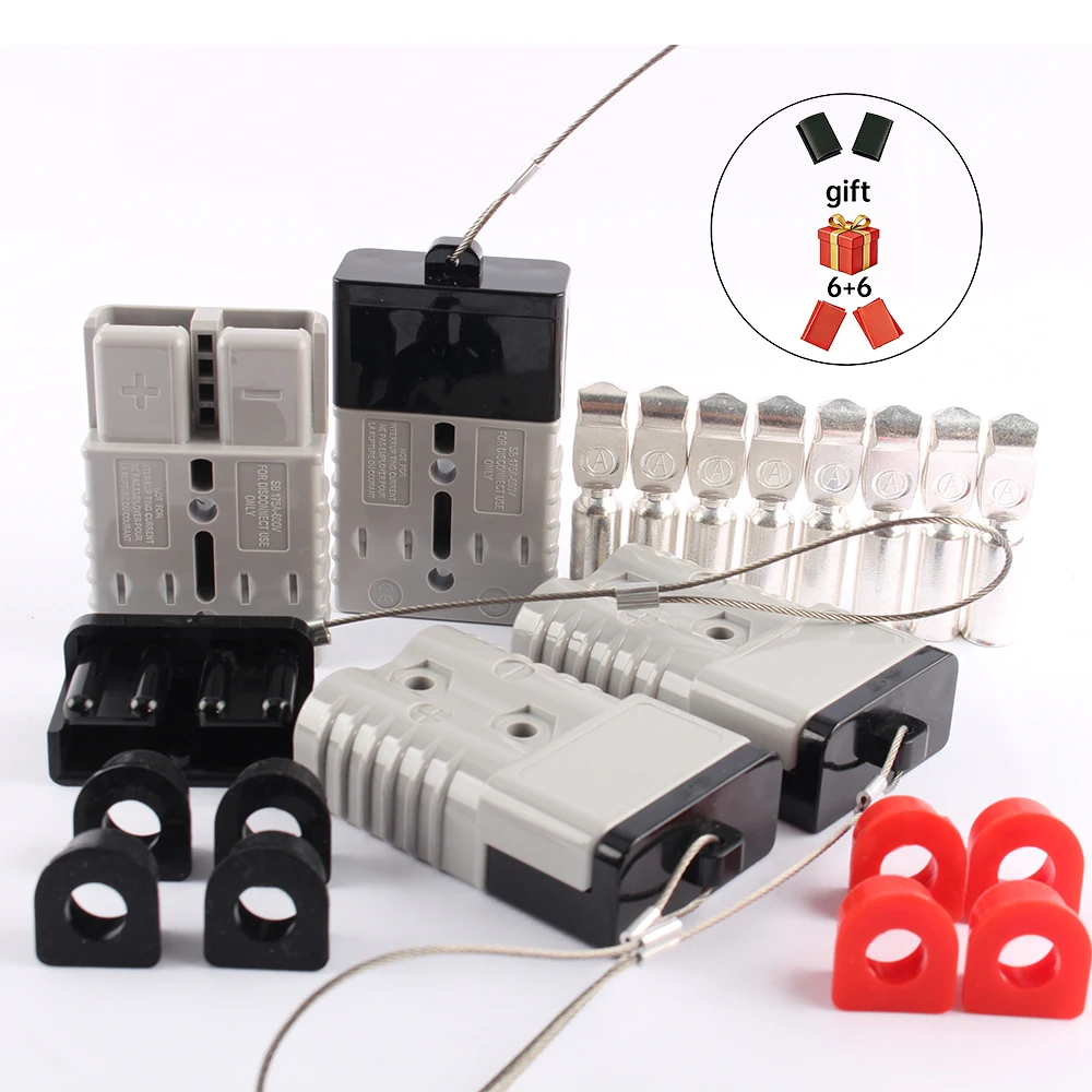 175A Quick Connect/Disconnect Battery Connector Plug Kit with Hard Cover & Red Copper Silver Plated Terminal & Sealing Plug
175A Quick Connect/Disconnect Battery Connector Plug Kit with Hard Cover & Red Copper Silver Plated Terminal & Sealing Plug