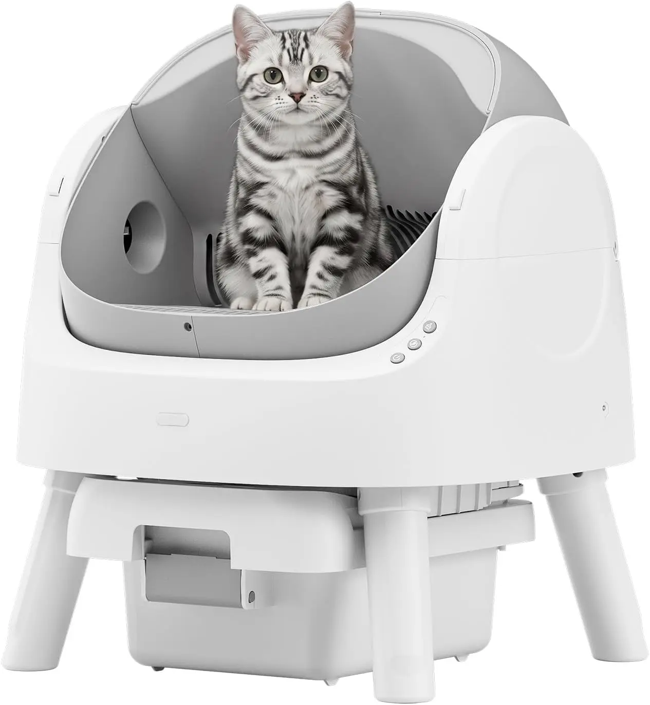 Self Cleaning Cat Litter Box, Automatic Litter Box for Multiple Cats, Integrated Safety Protection with Open-Top Design
Self Cleaning Cat Litter Box, Automatic Litter Box for Multiple Cats, Integrated Safety Protection with Open-Top Design