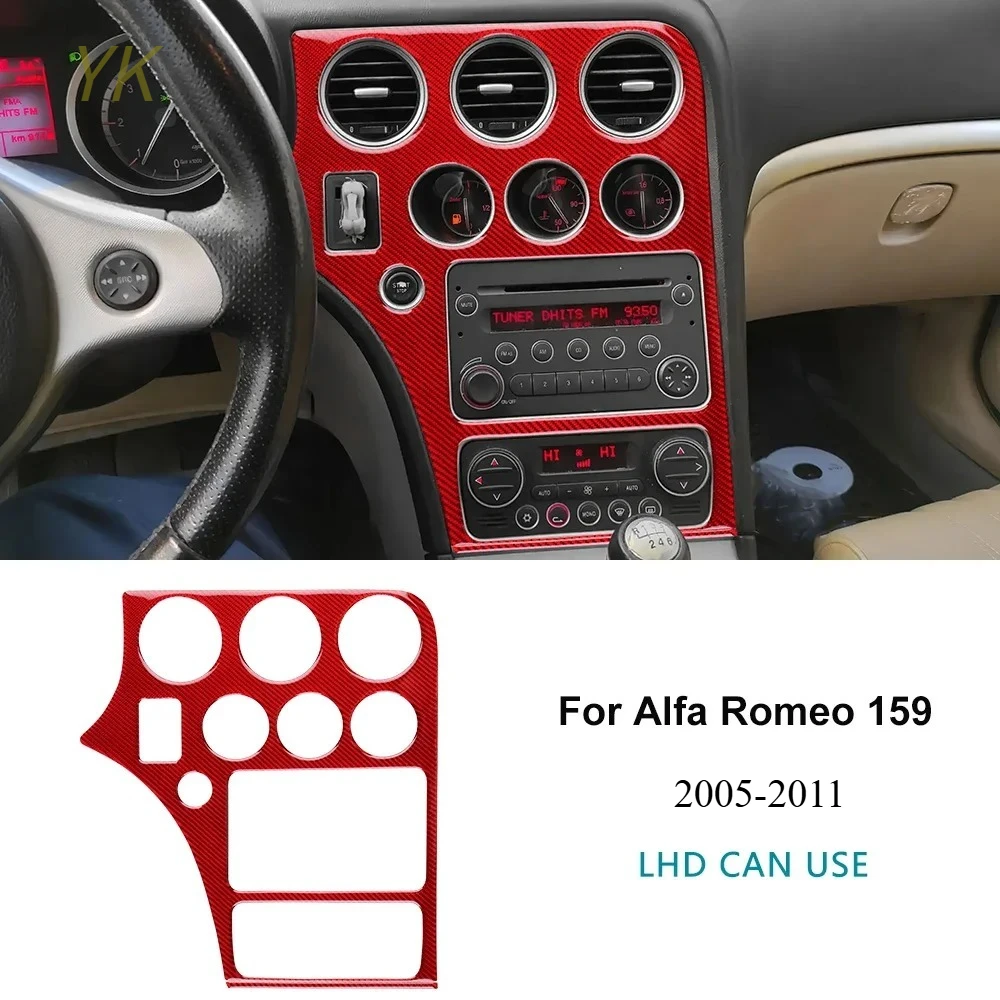 For Alfa Romeo 159 2004-2011 Real Soft Carbon Fiber Red Black Sticker LHD Car Center Console Panel Frame Trim accessories
For Alfa Romeo 159 2004-2011 Real Soft Carbon Fiber Red Black Sticker LHD Car Center Console Panel Frame Trim accessories