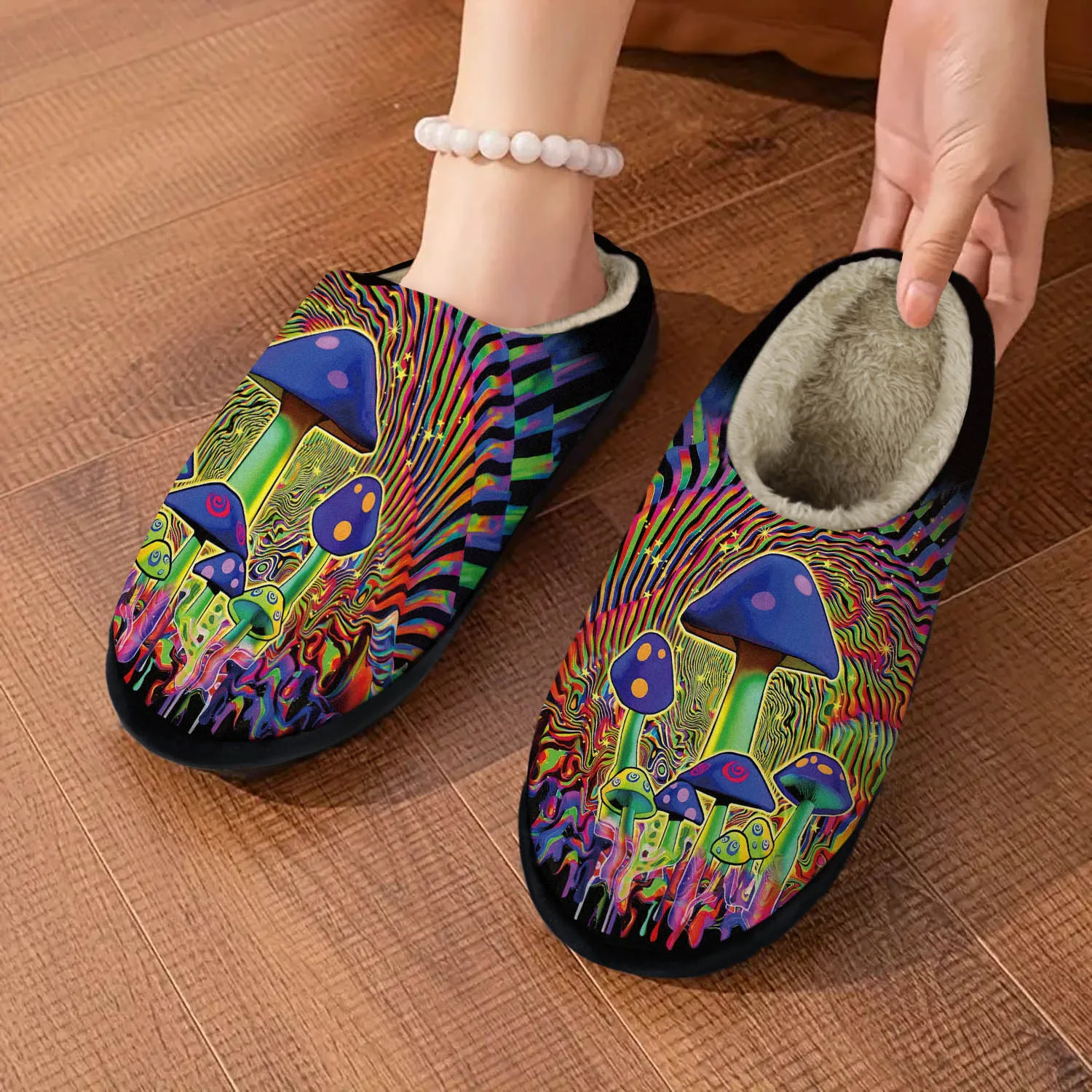 Colored Mushroom Women's Shoes Indoor/Outdoor, Soft Memory Foam House Shoes, Comfy Fuzzy House Shoes,Gift for Women
Colored Mushroom Women's Shoes Indoor/Outdoor, Soft Memory Foam House Shoes, Comfy Fuzzy House Shoes,Gift for Women