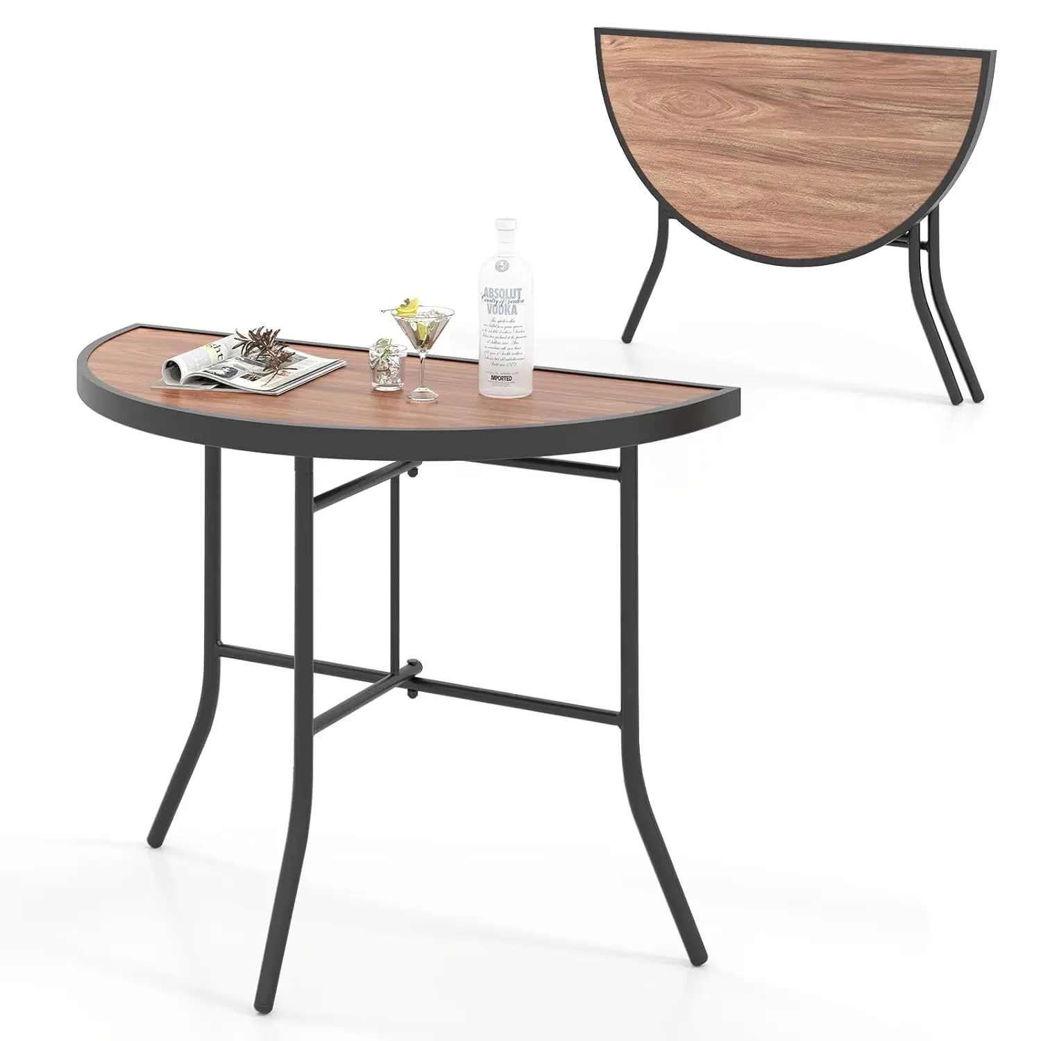 Half Round Folding Table, Half Moon Dining Table with Heavy-Duty Metal Frame, Portable Space-Saving Semi-Circle, Customized
Half Round Folding Table, Half Moon Dining Table with Heavy-Duty Metal Frame, Portable Space-Saving Semi-Circle, Customized