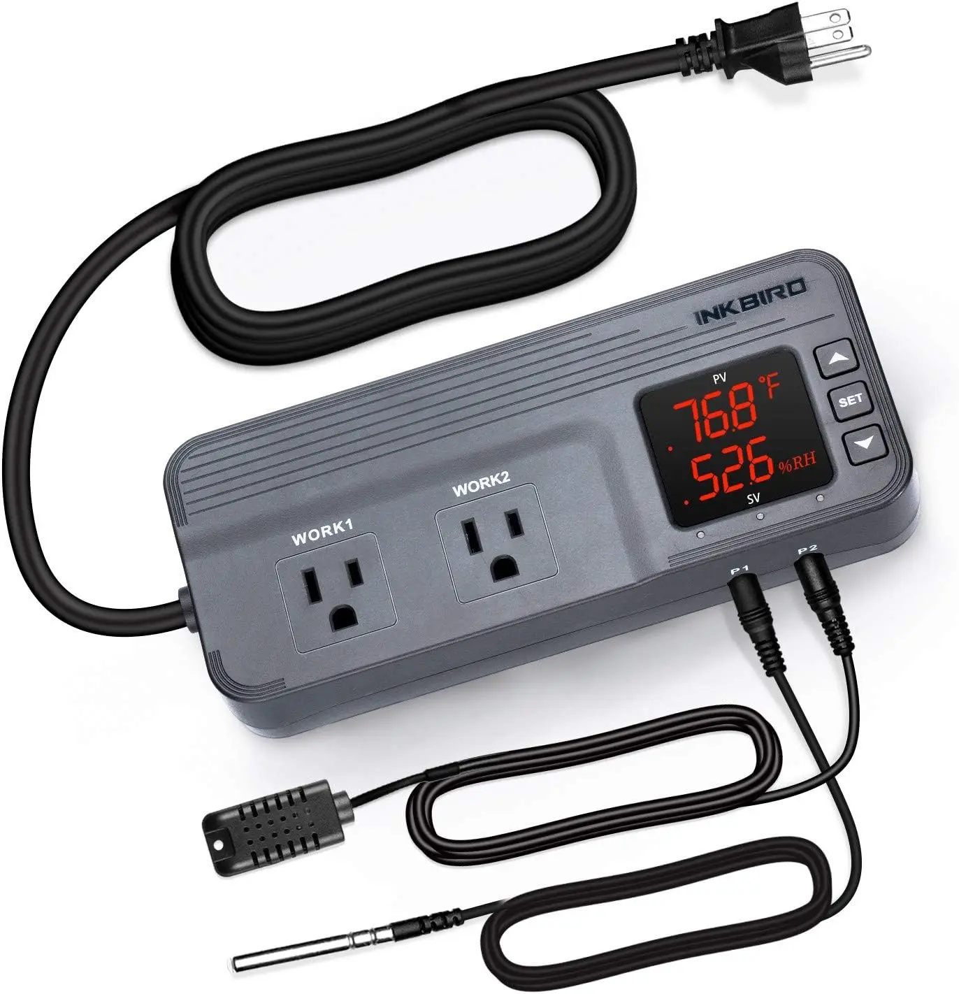 Двухступенчатый термостат-гигростат для грибных теплиц и домашнего пивоварения, 120 В переменного тока, 15 А, сертифицирован ETL
Двухступенчатый термостат-гигростат для грибных теплиц и домашнего пивоварения, 120 В переменного тока, 15 А, сертифицирован ETL