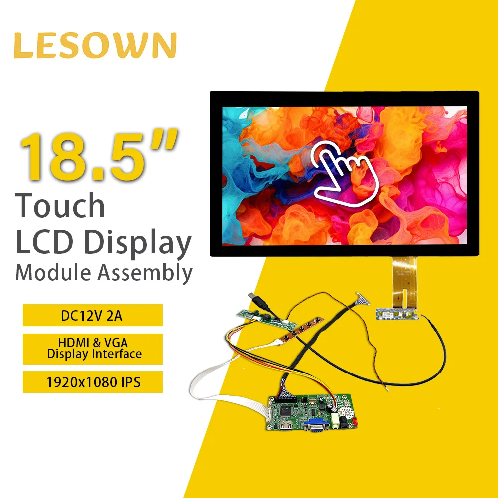 LESOWN 18.5 inch Laptop LCD Screen LVDS 1920x1080 IPS Touch HDMI VGA Interface Full Viewing 1000:1 Display Module for Computer
LESOWN 18.5 inch Laptop LCD Screen LVDS 1920x1080 IPS Touch HDMI VGA Interface Full Viewing 1000:1 Display Module for Computer