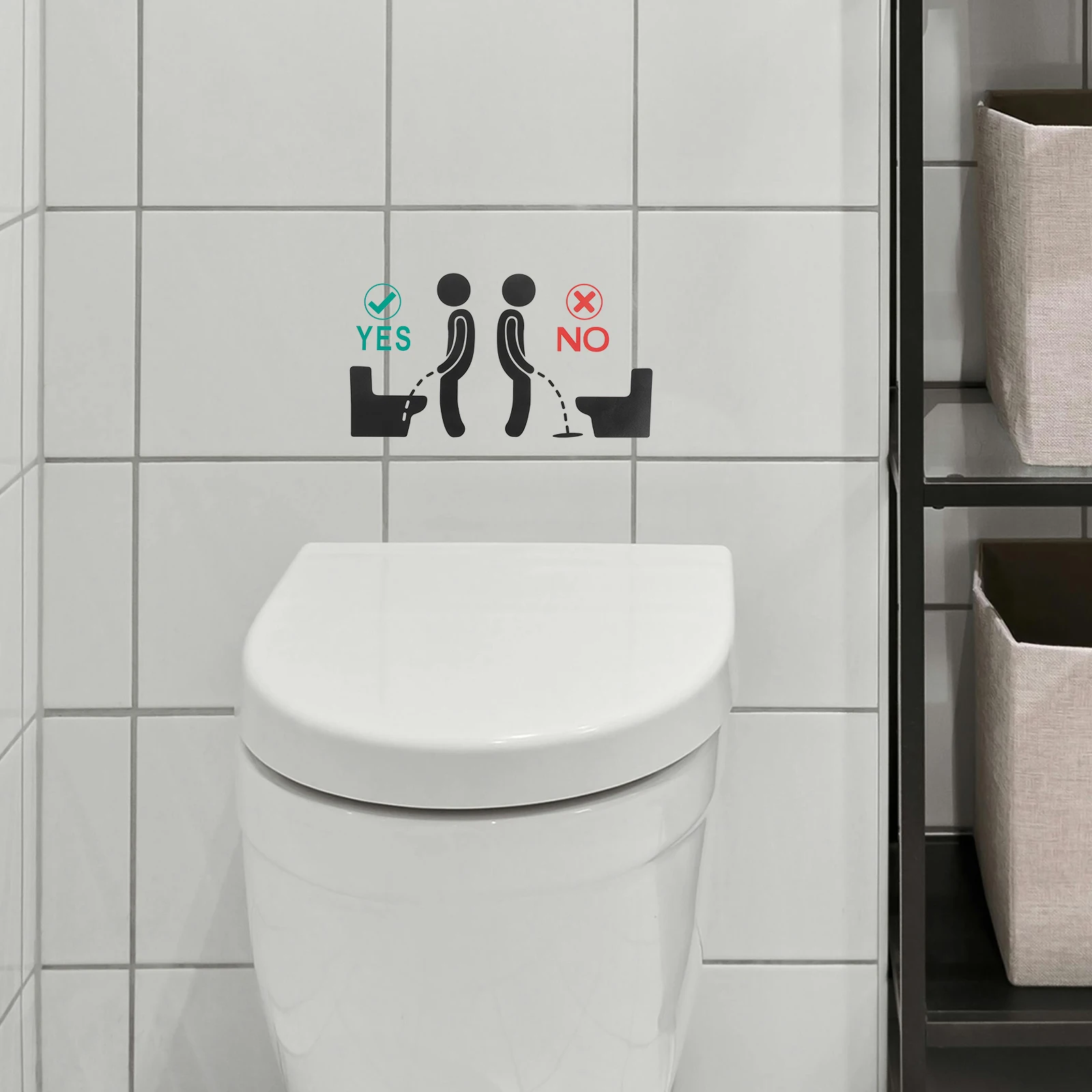 Bathroom Stickers Cute Toilet Lid Decorative Decals Tile Wall Funny Restroom Sign Seat Signs Waterproof PVC
Bathroom Stickers Cute Toilet Lid Decorative Decals Tile Wall Funny Restroom Sign Seat Signs Waterproof PVC