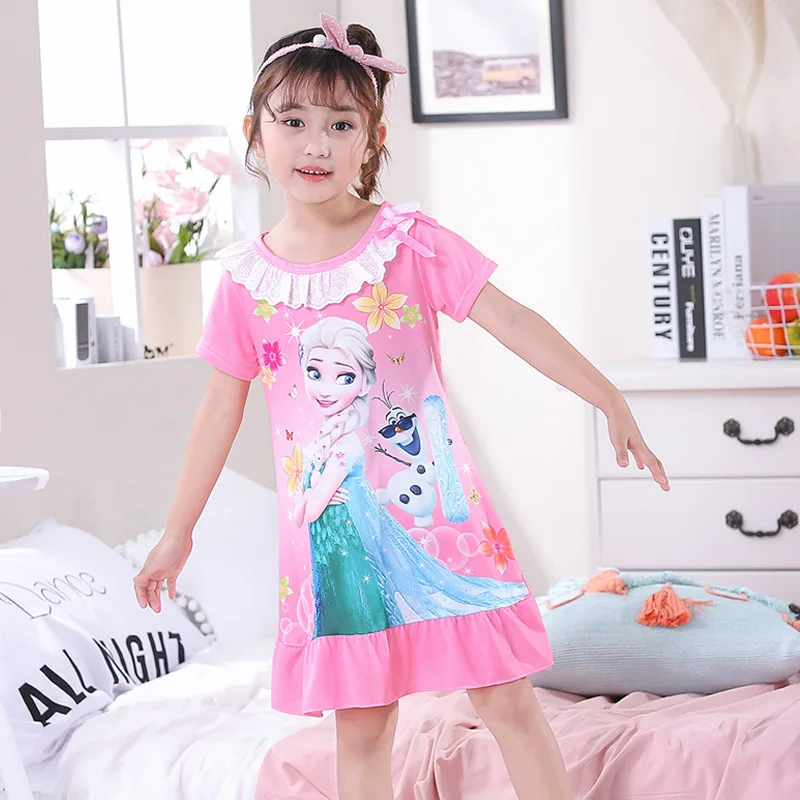 Summer Girls' Short Sleeved Thin Children's Pajamas Princess Pajamas Big Girl Treasure Home Clothes
Summer Girls' Short Sleeved Thin Children's Pajamas Princess Pajamas Big Girl Treasure Home Clothes