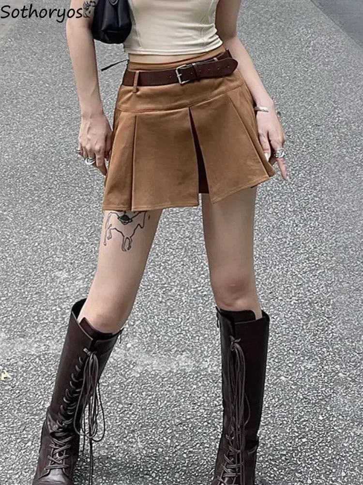 Skirts Women A-line Daily Students Comfortable Trendy Retro Belt All-match Simple Summer Slim Solid Elegant Sexy Korean Style
Skirts Women A-line Daily Students Comfortable Trendy Retro Belt All-match Simple Summer Slim Solid Elegant Sexy Korean Style