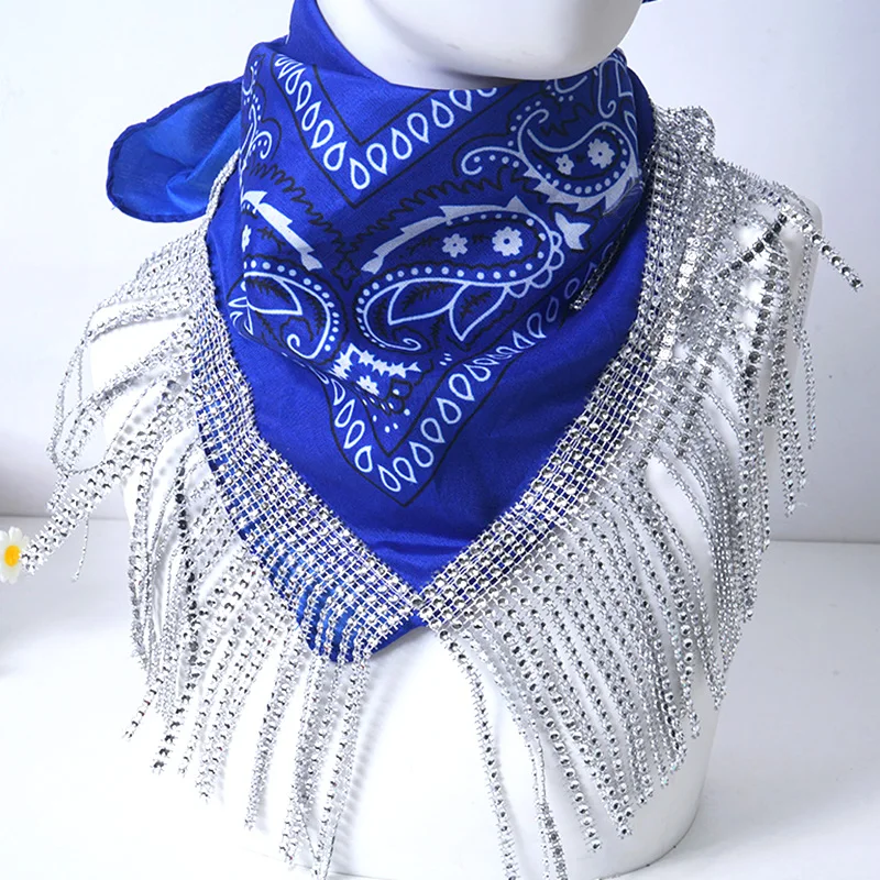 Fashion Cowgirl Bachelorette Fringe Paisley Scarf Rhinestones Bandanas Cowgirl Tassel Neckerchief Bandanas for Women
Fashion Cowgirl Bachelorette Fringe Paisley Scarf Rhinestones Bandanas Cowgirl Tassel Neckerchief Bandanas for Women