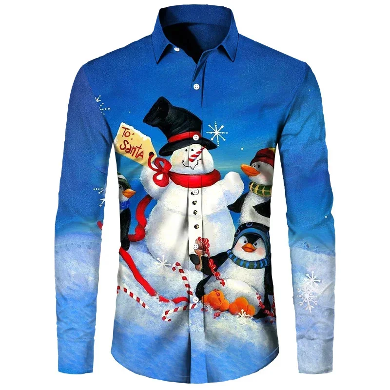 2023 new 3D printed Christmas graphic shirt men's casual long-sleeved shirt spring and autumn large size top S-6XL cardigan
2023 new 3D printed Christmas graphic shirt men's casual long-sleeved shirt spring and autumn large size top S-6XL cardigan