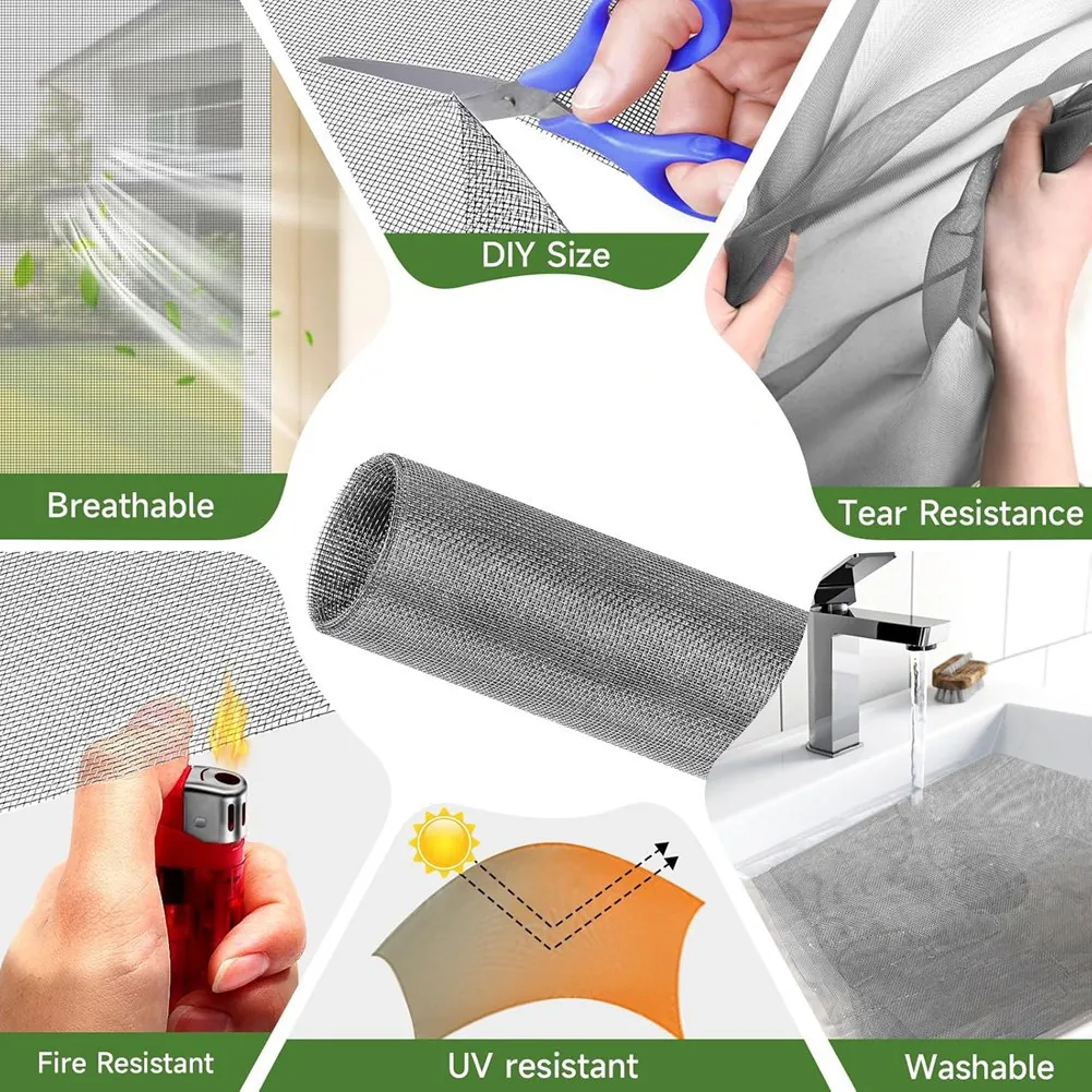 Superior AA63 Customizable Magnetic Mesh Window Screen, Max 39" X 59", Easy To Install DIY Fiberglass Window Solution
Superior AA63 Customizable Magnetic Mesh Window Screen, Max 39" X 59", Easy To Install DIY Fiberglass Window Solution