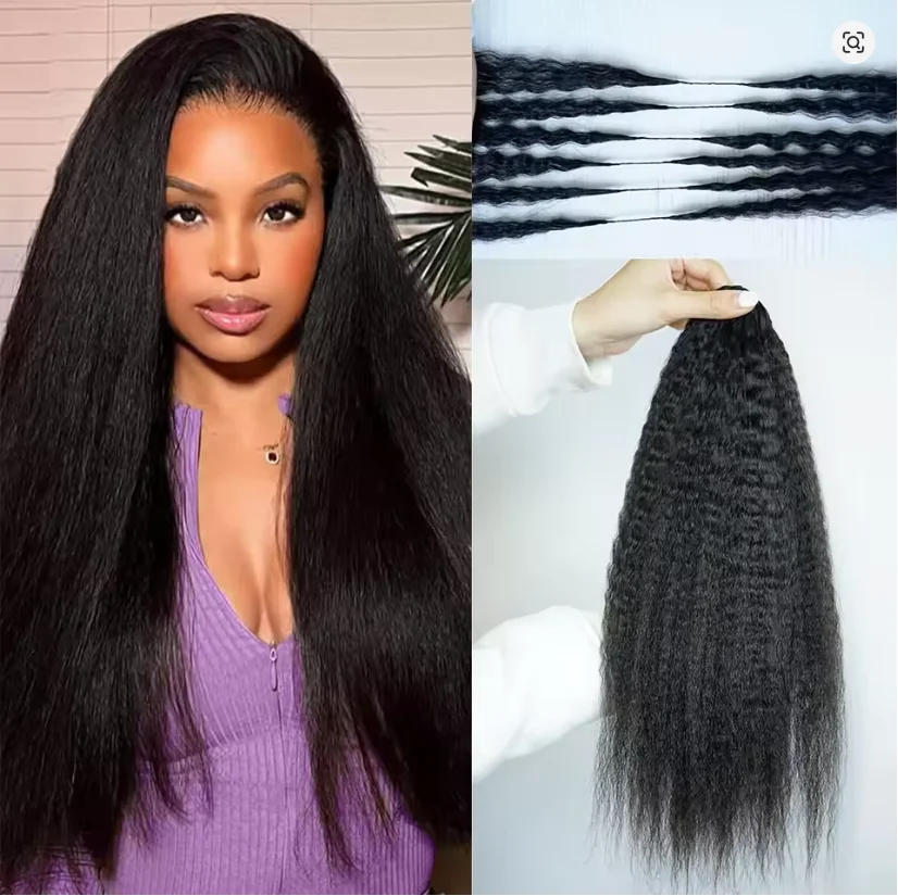 Накладные волосы для плетения крючком третьего поколения: прямые, без узлов, в стиле бохо, предварительно разделенные, бразильские, из натуральных волос Реми, с петлей
Накладные волосы для плетения крючком третьего поколения: прямые, без узлов, в стиле бохо, предварительно разделенные, бразильские, из натуральных волос Реми, с петлей