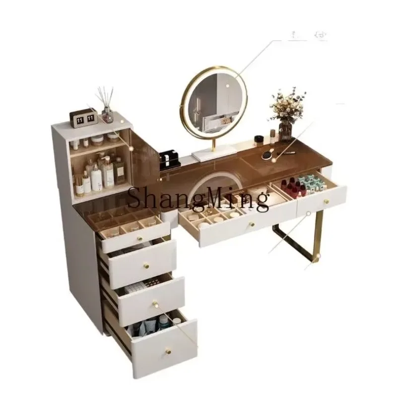CLLminimalist tempered glass countertop storage cabinet new bedroom dressing table
CLLminimalist tempered glass countertop storage cabinet new bedroom dressing table