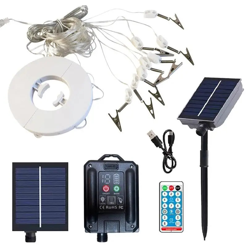 Powerful Solar Light Outdoor Solar Umbrella Lamp 8 built in lighting modes Remote Control USB Charging Battery for Swimming Pool
Powerful Solar Light Outdoor Solar Umbrella Lamp 8 built in lighting modes Remote Control USB Charging Battery for Swimming Pool