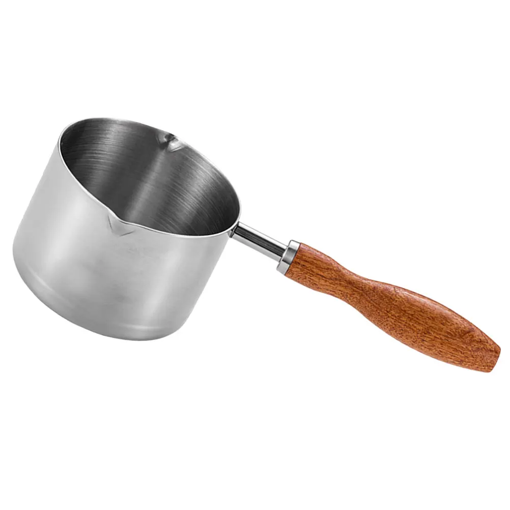Stainless Steel Saucepan Wood Handle Small Pour Spout Stove Top Pot Lightweight Multi Functional Oil Pan Kitchen Tool Cooking
Stainless Steel Saucepan Wood Handle Small Pour Spout Stove Top Pot Lightweight Multi Functional Oil Pan Kitchen Tool Cooking