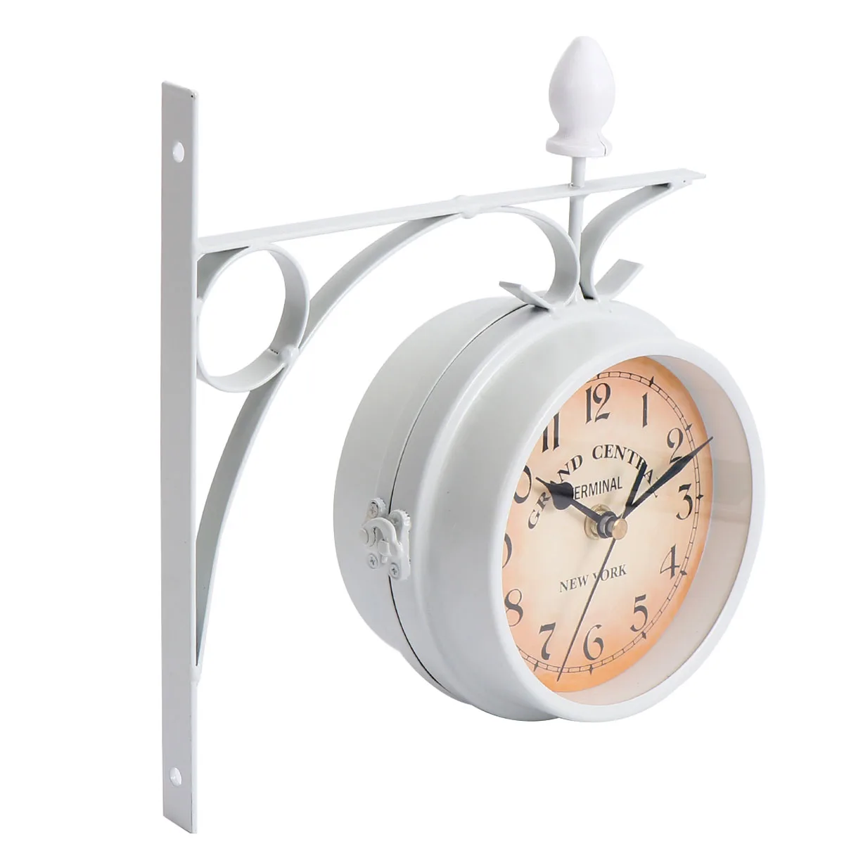 Double Sided Wall Iron Round Home Decor Living Room Farmhouse Hanging Clock Clock For Home Decor Roman Dial Quiet
Double Sided Wall Iron Round Home Decor Living Room Farmhouse Hanging Clock Clock For Home Decor Roman Dial Quiet
