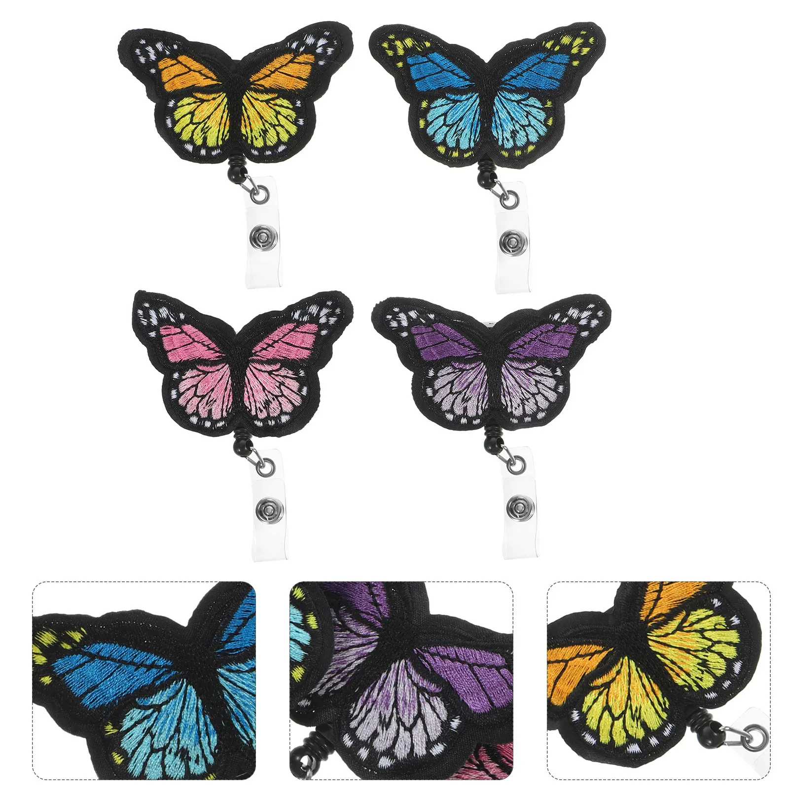 4 Pcs Name Badge Clips Butterflies-shaped Cards Buckles Holder Replacement ABS Practical Adorable
4 Pcs Name Badge Clips Butterflies-shaped Cards Buckles Holder Replacement ABS Practical Adorable